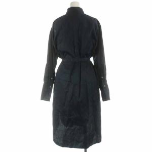 CELINE フィービー期 シャツワンピース リボン S ネイビー