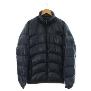 アコンカグアジャケット ダウンジャケット ナイロン ND91322 ロゴ XL ネイビー