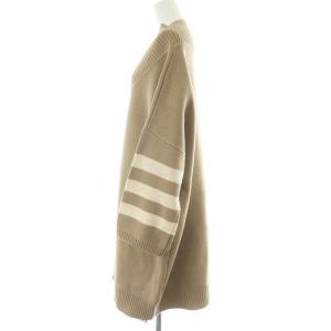 Deuxieme Classe 18SS AGAIN オーバーサイズ Vネックドロップショルダーミドルゲージ ニット ベージュ