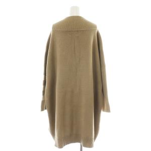 Deuxieme Classe 18SS AGAIN オーバーサイズ Vネックドロップショルダーミドルゲージ ニット ベージュ