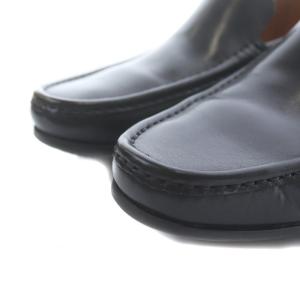 Clarks Claude Plain ビジネスシューズ ローファー スリッポン レザー UK8 ブラック