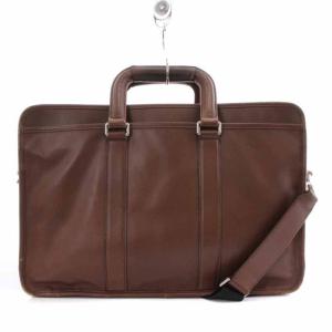 COACH レキシントン レザー エンバシー ブリーフケース ビジネスバッグ 2way レザー ブラウン