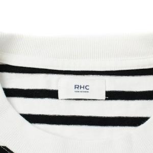 Ron Herman Tシャツ カットソー 半袖 クルーネック ボーダー M 白 黒 ホワイト ブラック