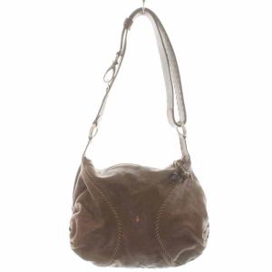 HENRY BEGUELIN ショルダーバッグ レザー 茶 ブラウン