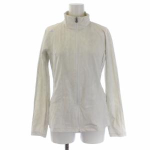 GOLF LUXE メリルハイテンションクリスタルロゴジャージージャケット ジップアップ ナイロン L グレー DGWRJL50