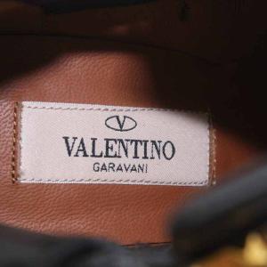 VALENTINO GARAVANI ショートブーツ ピンヒール スタッズ レザー 36.5 黒