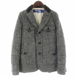 COMME des GARCONS AD2012 中綿ジャケット テーラードジャケット シングル エルボーパッチ ウール XS