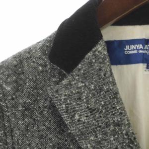 JUNYA WATANABE MAN COMME des GARCONS AD2012 中綿ジャケット テーラードジャケット シングル エルボーパッチ ウール XS