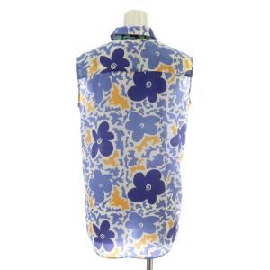 PAUL SMITH 22SS フラワーパワーソフトプリント ブラウス シャツ ノースリーブ 38 マルチカラー