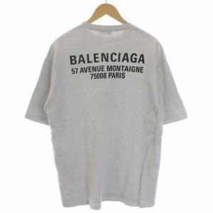 BALENCIAGA 17SS NEW LOGO Tシャツ プリント XS グレー