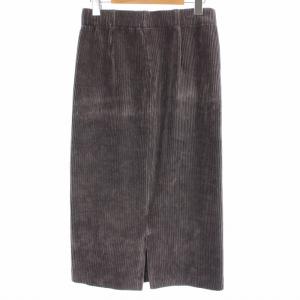 IENA 20AW コーデュロイジャージスカート タイト ロング ミモレ 36 ブラウン