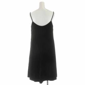 FENDI キャミワンピース ひざ丈 ベロア シルク混 ブラック