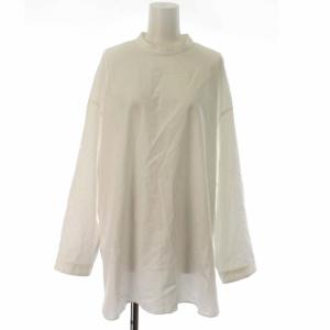 21SS ブラウス シャツ スタンドカラー 長袖 白 ホワイト