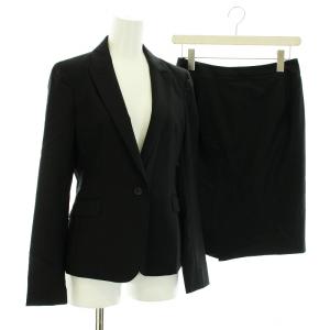 UNITED ARROWS スーツ セットアップ 上下 テーラードジャケット タイトスカート ひざ丈 38 M 黒 ブラック
