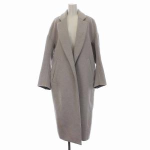 17AW トップリバーチェスターコート ウール混 36 ライトグレー