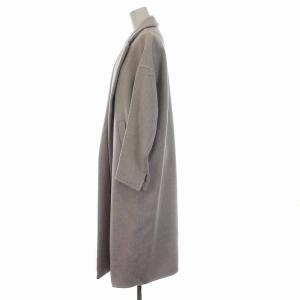ENFOLD 17AW トップリバーチェスターコート ウール混 36 ライトグレー
