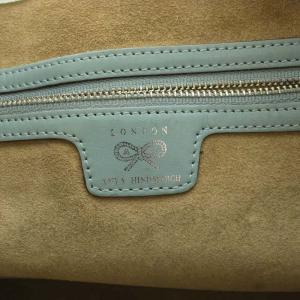 ANYA HINDMARCH ハンドバッグ トートバッグ ショルダーバッグ ナイロン 犬 青 ブルー