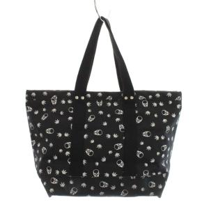 lucien pellat finet トートバッグ スカル ヘンプ 総柄 鞄 黒 ブラック