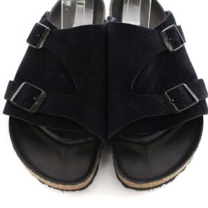 BIRKENSTOCK チューリッヒ サンダル フラット スエード 靴 シューズ 37 24cm 黒 ブラック