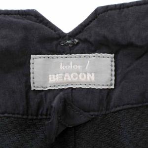 kolor BEACON ガーメントダイナイロンパッカリングパンツ ジップフライ 2 ブラック
