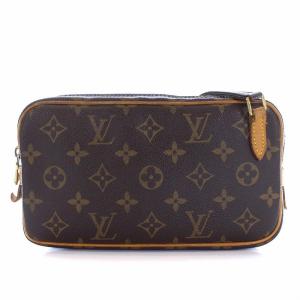 LOUIS VUITTON M51828 ポシェットマルリーバンドリエール モノグラム ショルダーバッグ 茶