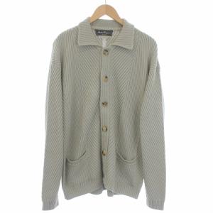 ニットジャケット カーディガン シルク M ベージュ