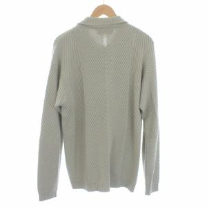 Salvatore Ferragamo ニットジャケット カーディガン シルク M ベージュ