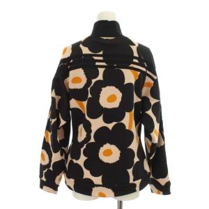 adidas Marimekko タグ付き トラックジャケット ジャージ ウニッコ柄 裏起毛 ブラック