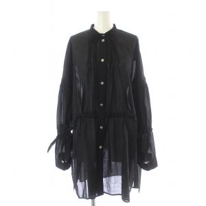 22AW COローン China BLOUSE ブラウス シャツ 長袖 シアー シースルー 38