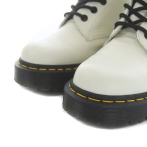 Dr.Martens Bed Ankle 8EYE ショートブーツ ミドル レースアップ UK4 ホワイト ブラック