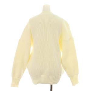 Spick&Span 22SS ソフトコアヤーンVネックカーディガン ニット リブ パール 長袖 F 白 ホワイト