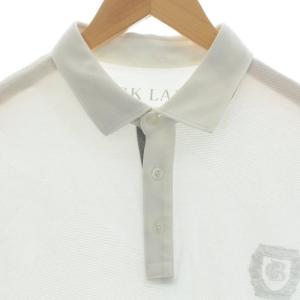 BLACK LABEL CRESTBRIDGE 20SS ポロシャツ カジュアルシャツ 半袖 L 白 ホワイト