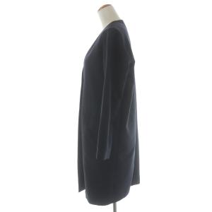 BEAUTY&YOUTH UNITED ARROWS クロス 2ボタンノーカラーコート ロング S ブラック 1625-104-4037