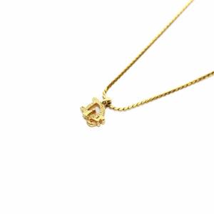 ネックレス ペンダント ロゴデザイン CD GP 金メッキ ゴールド