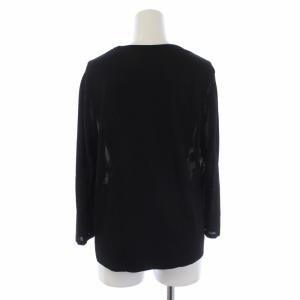 LEONARD FASHON ニット レオパード柄 42 ブラック