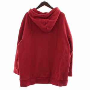 adidas Originals Trefoil Oversized Hoodie パーカー プルオーバー 長袖 ロゴ プリント レッド