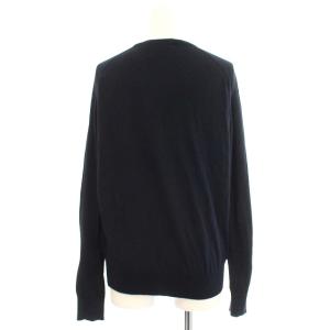 JOHN SMEDLEY ニット コットン カットソー 長袖 M ネイビー