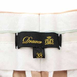 Drawer 21年製 ギャバジンストレートパンツ ジップフライ 38 M ベージュ 6514-236-1076