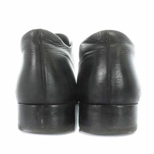 PADRONE カジュアルシューズ レザー ローヒール 40 25.5?26cm 黒 ブラック