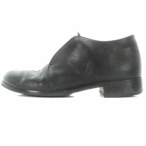 PADRONE カジュアルシューズ レザー ローヒール 40 25.5?26cm 黒 ブラック