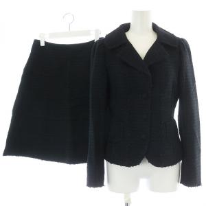 スーツ セットアップ テーラードジャケット シングル 台形スカート フレア ひざ丈 サイドジップ