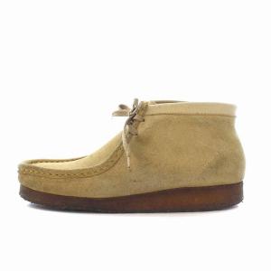 Clarks ワラビー ブーツ シューズ スエード UK8 ベージュ