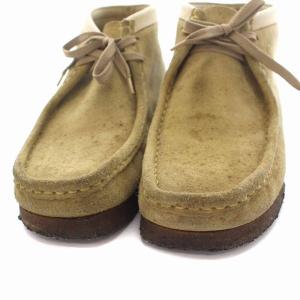 Clarks ワラビー ブーツ シューズ スエード UK8 ベージュ