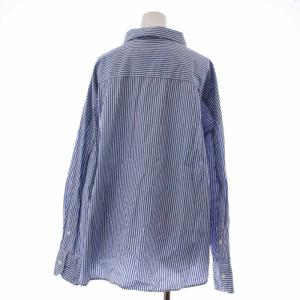 Shinzone WINDY SHIRT ブラウス シャツ 長袖 ストライプ F 白 ホワイト 青 ブルー 20SMSBL63