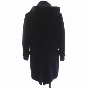 Brooks Brothers ダッフルコート ロング ウール フード付き アウター 4 M 紺 ネイビー
