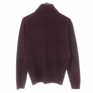 Cruciani ニット カットソー タートルネック ウール 長袖 44 ボルドー