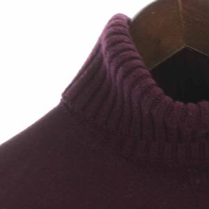 Cruciani ニット カットソー タートルネック ウール 長袖 44 ボルドー