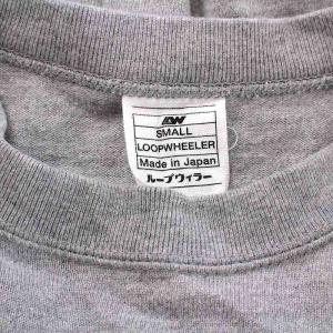LOOPWHEELER スウェット トレーナー 長袖 ロゴ コットン S グレー