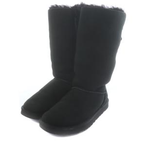 UGG australia ベイリーボウ トール ムートンブーツ ロング リボン US7 ブラック