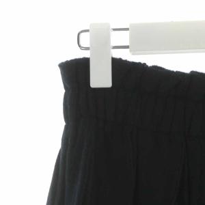 COMME des GARCONS 02AW フレアスカート ギャザースカート ロング ウール アンゴラ混 S 黒 ブラック